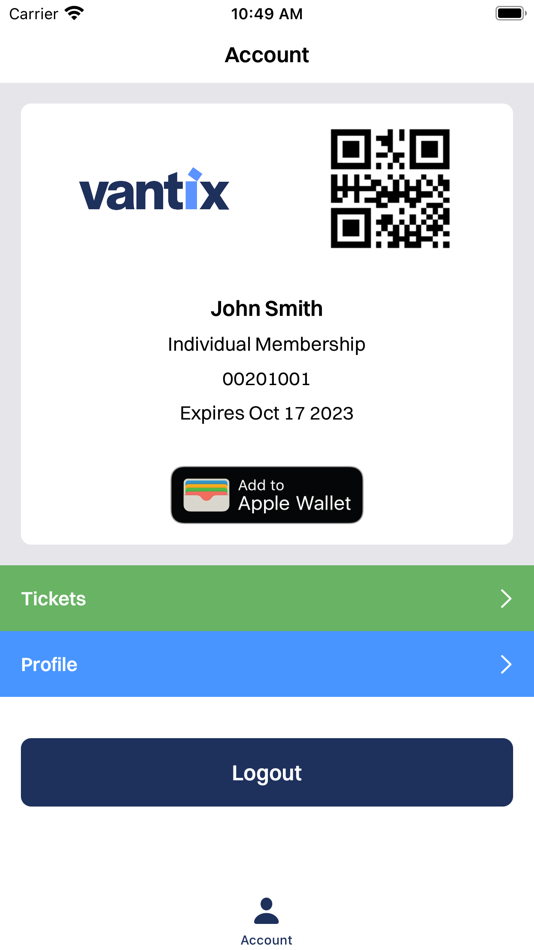#2. Vantix Digital Membership (iOS) 由: Vantix Systems