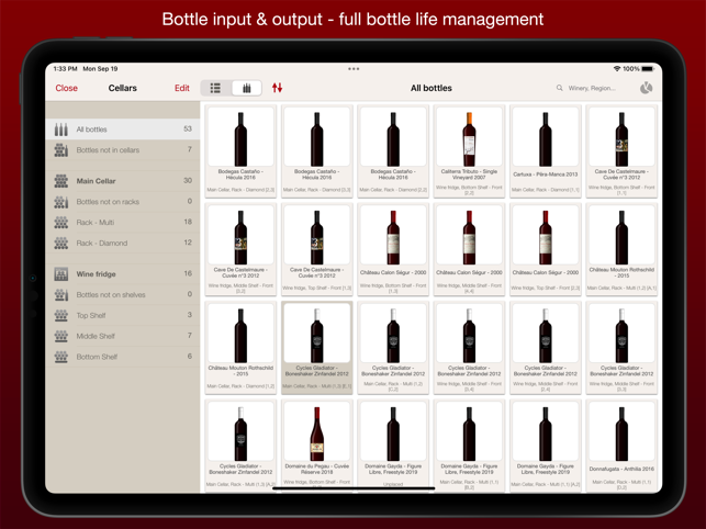 ‎VinoCell - wine cellar manager Screenshot