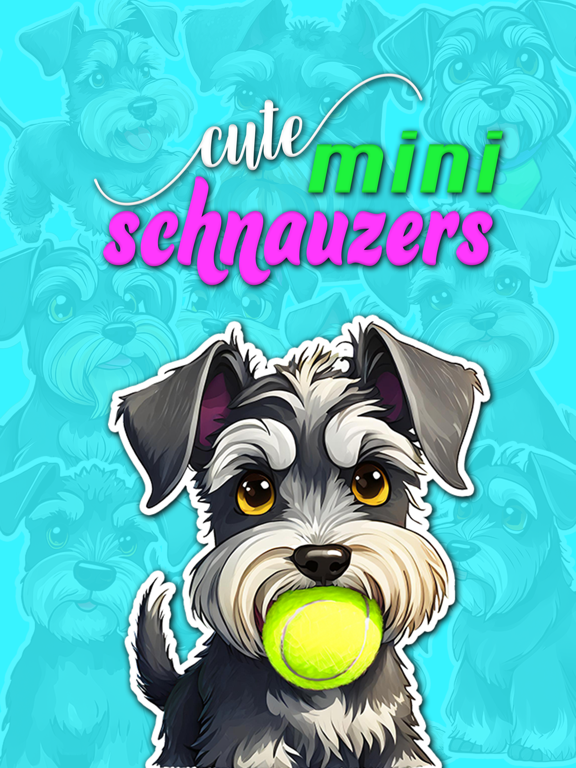 Screenshot #4 pour Cute Schnauzers Stickers