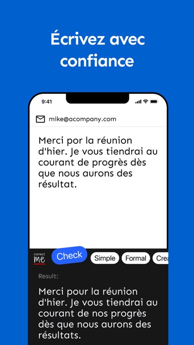 Screenshot #2 pour Correcteur d'Orthographe IA ゜