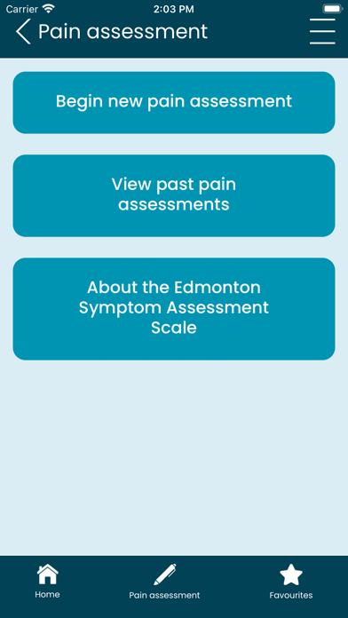 Cancer Pain App Screenshot