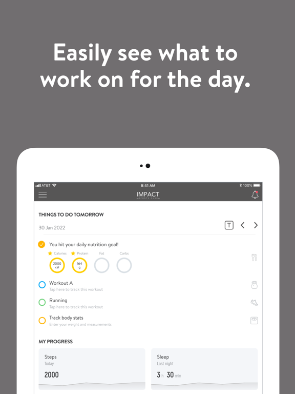 Impact Sports Club iPad screenshot 2 - Health & Fitness app