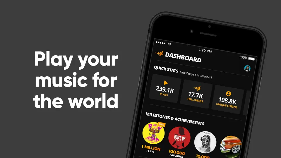 Captura de pantalla de Audiomack Creator-Upload Music en iPhone 1