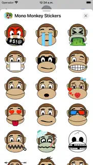 mono monkey stickers iphone screenshot 2