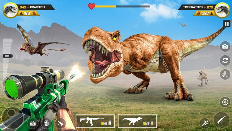Dinosaur FPS Gun Hunting Games screenshot-6