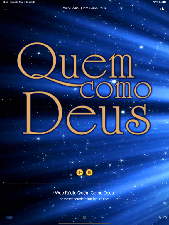 Screenshot #4 pour Web Rádio Quem Como Deus