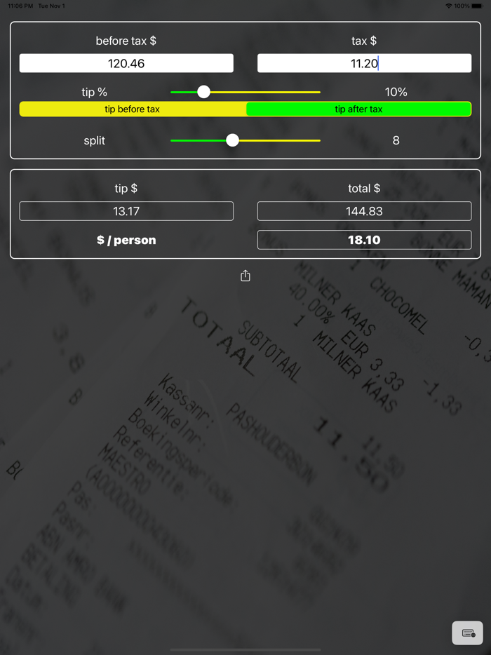 Handy Tip Calculator