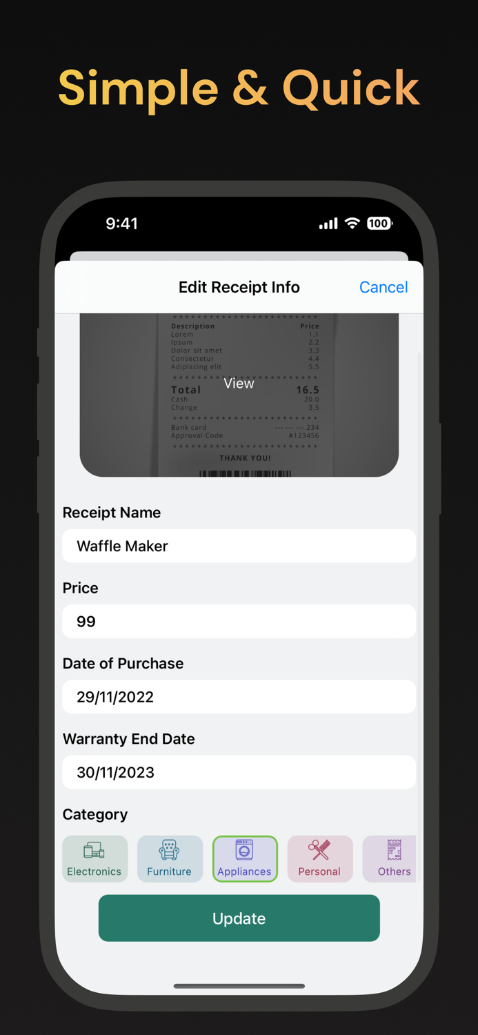 ReceiptSafe - Warranty Tracker