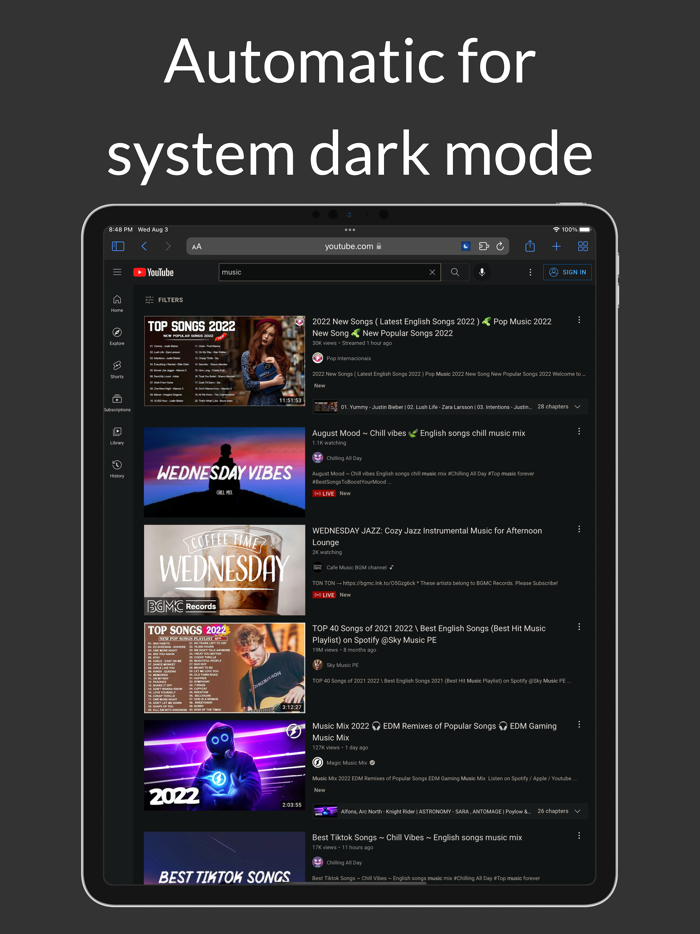 Darker - Dark Mode for Safari