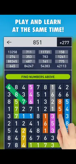 Game screenshot Hidden Numbers Math Game apk