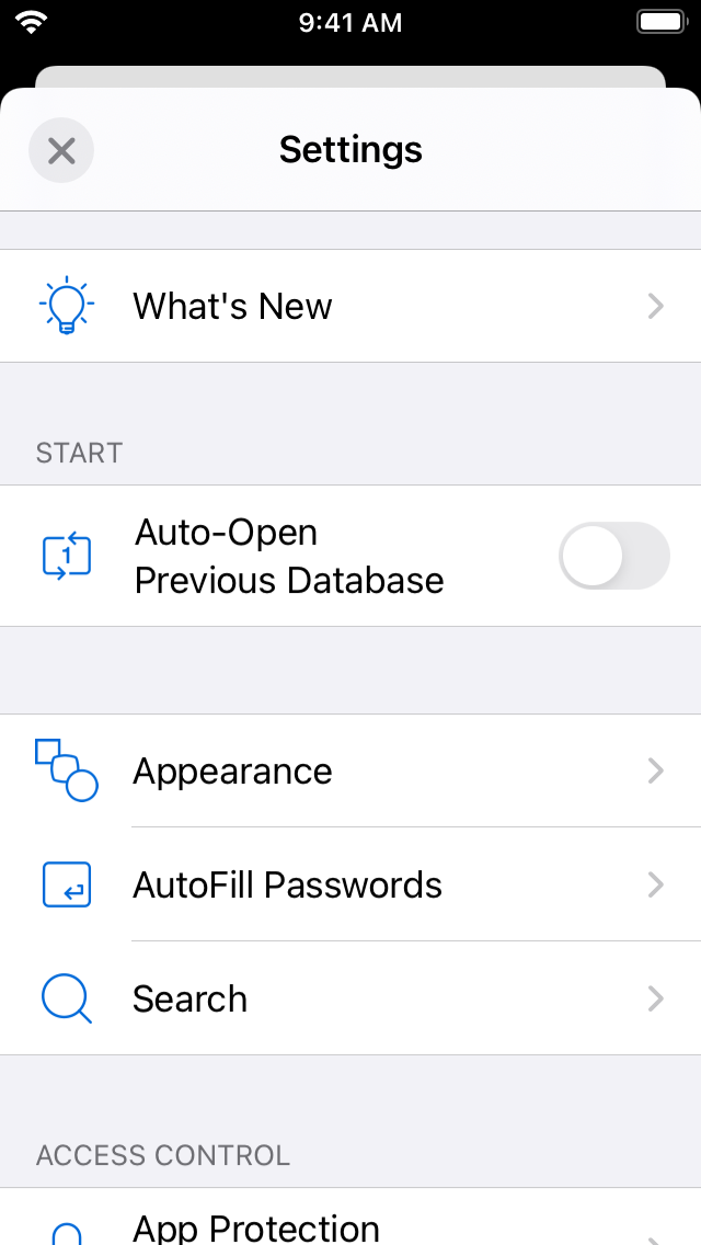 KeePassium KeePass passwords