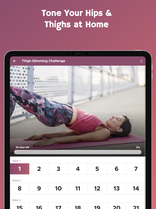 Thigh Slimming Challenge on the App Store