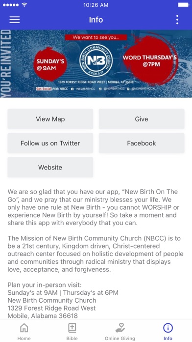 New Birth Community Church-AL iPhone screenshot 3 - Education app