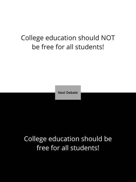 Debate - Party Game iPad screenshot 4 - Games app