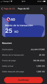xo beneficiarios iPhone Captures Décran 2
