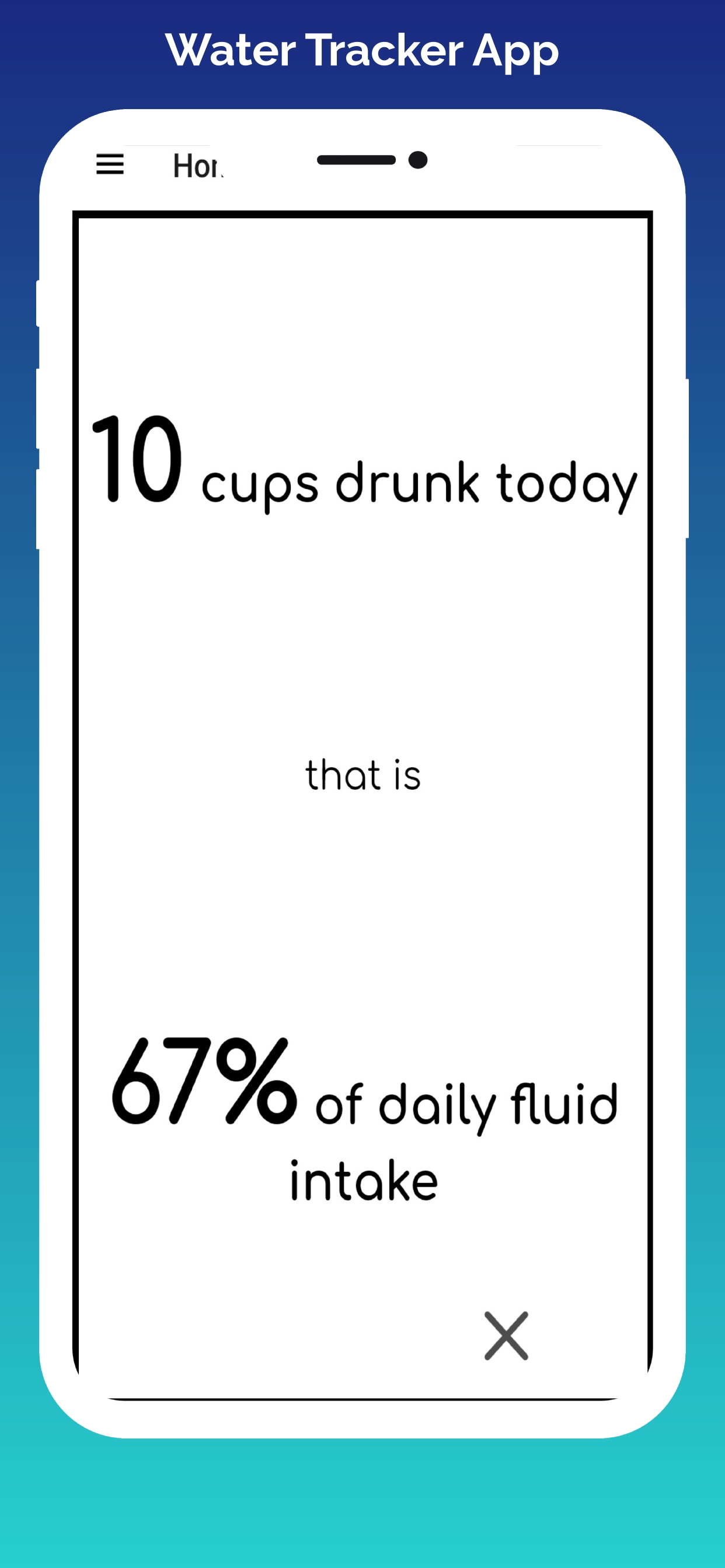 Water Tracker H2O