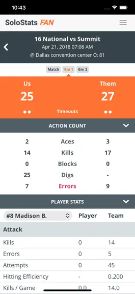 Game screenshot SoloStats Fan Volleyball mod apk