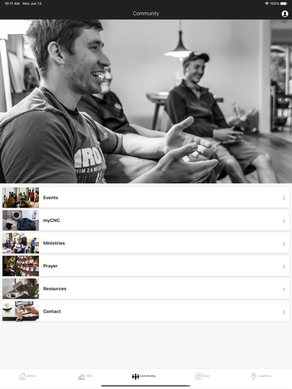 Church on the North Coast iPad screenshot 2 - Lifestyle app