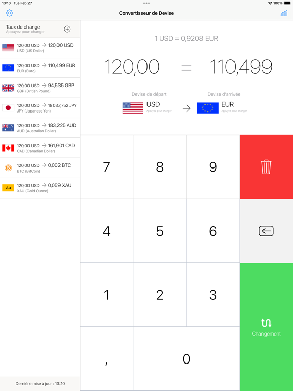 Screenshot #4 pour My Currency Converter & Rates