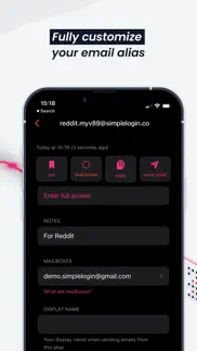 simplelogin - email alias iphone screenshot 3