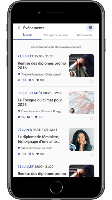 Dauphine Alumni Screenshot