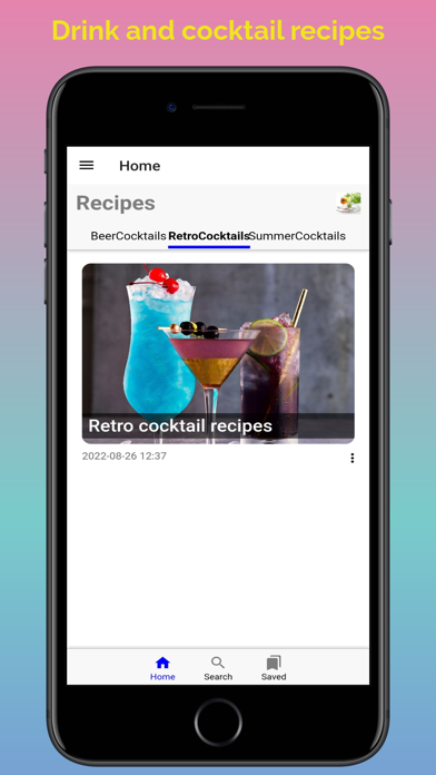 Drinks & Cocktails Recipes app Screenshot