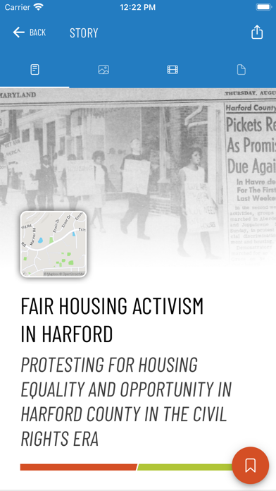 Harford Civil Rights Project Screenshot