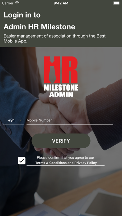 Admin HR Milestone Screenshot