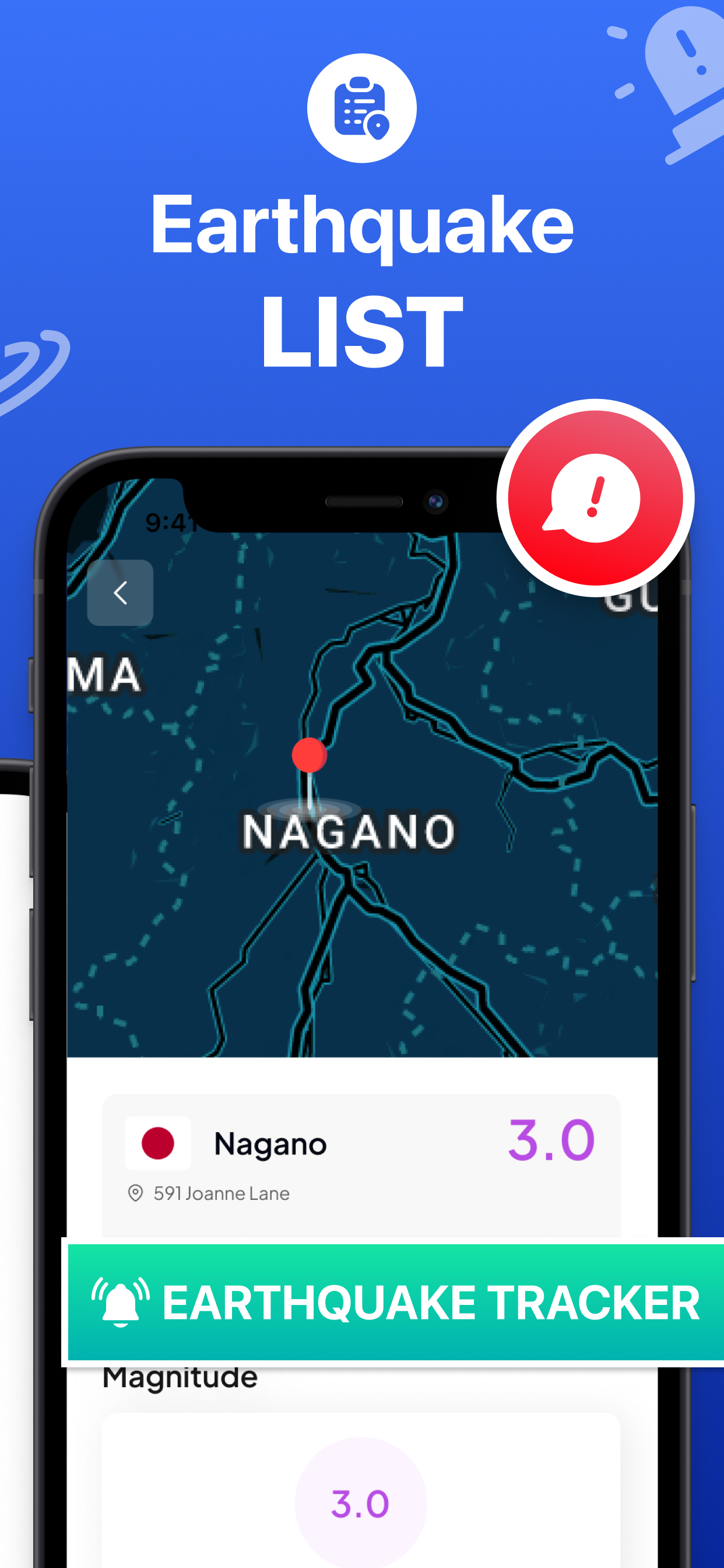Earthquake Alerts Map Feed