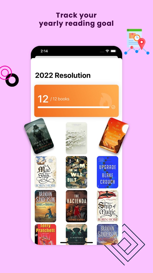#2. Luna - Book Tracker & TBR List (iOS) Podle: Cameron Greene