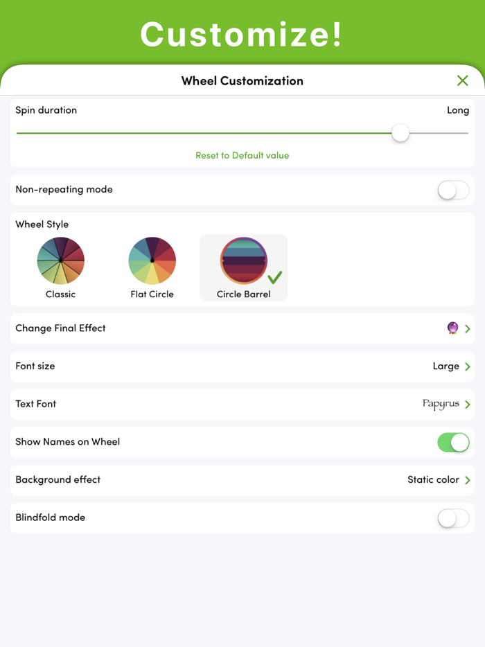 Daily Decision Wheel for Edu