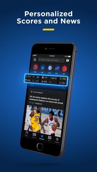 Screenshot #2 pour theScore: Sports news & scores