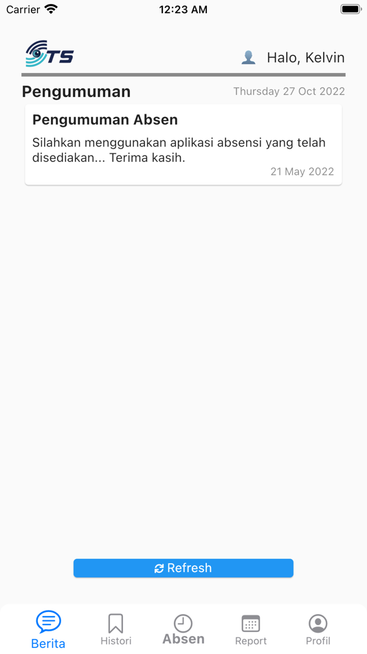 #2. Absenin STS (iOS) 由: Kelvin Setiawan