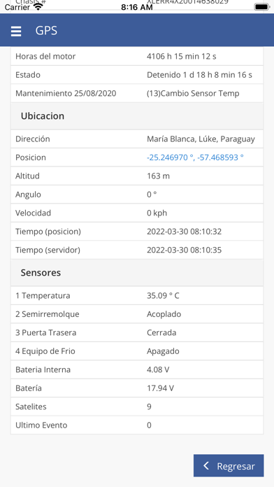HSS Rastreo Satelital Screenshot