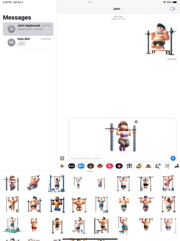 Screenshot #5 pour Pull Up Stickers