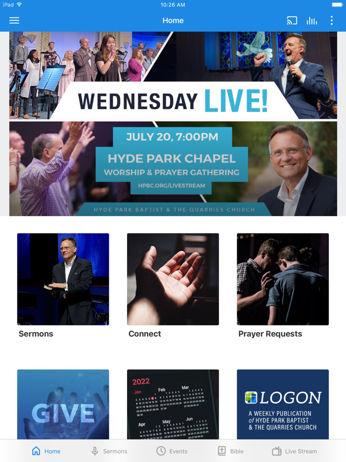 Hyde Park Baptist Church App