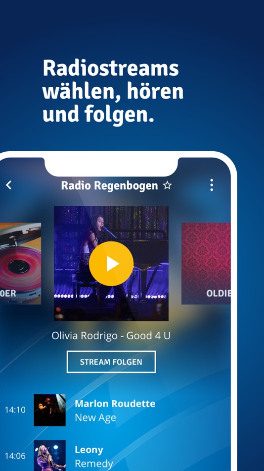 #3. Radio Regenbogen App (iOS) 由: Audiotainment Südwest GmbH & Co. KG