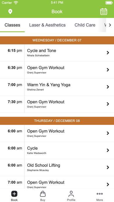 Oranj Fitness Screenshot