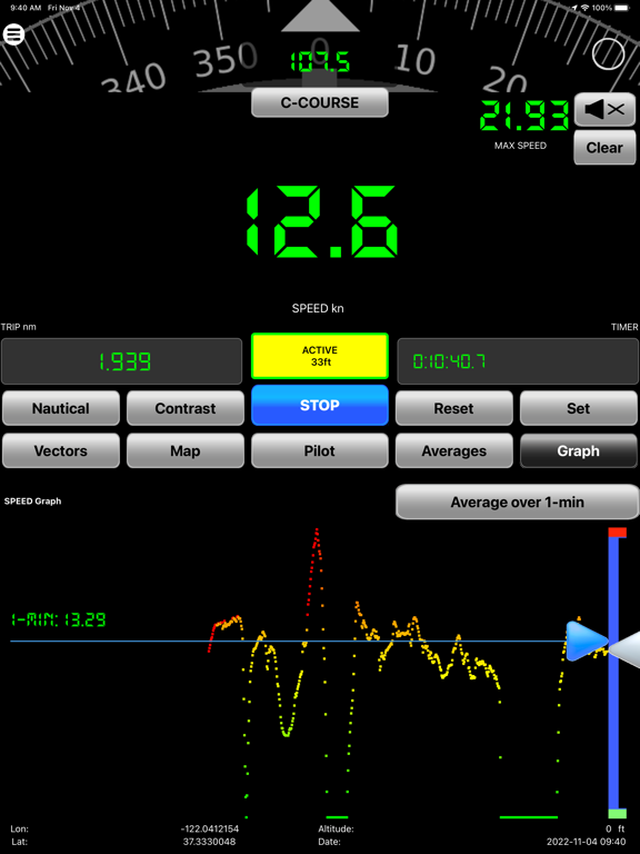 tcSpeeds iPad screenshot 6 - Navigation app