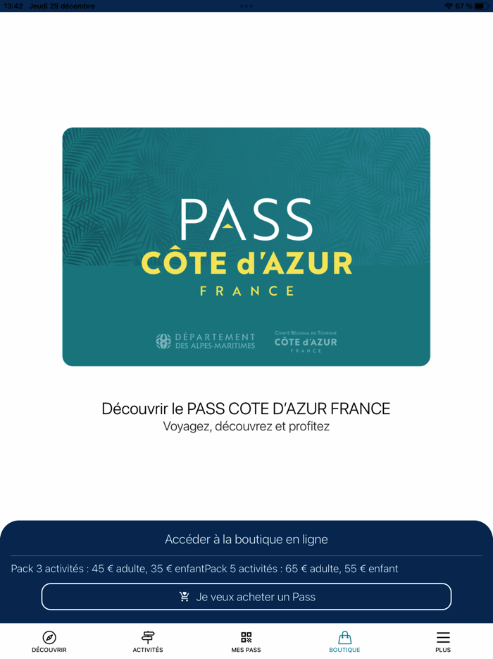 Pass Côte dAzur France