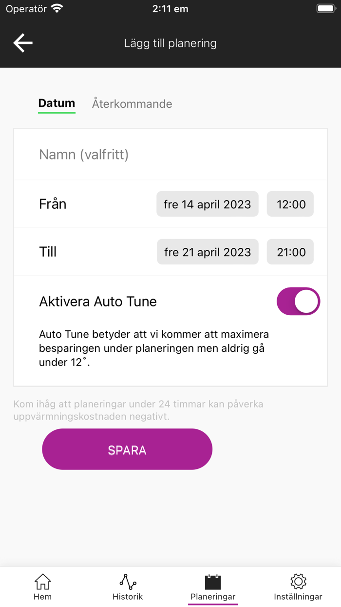 Värmeoptimering Villa