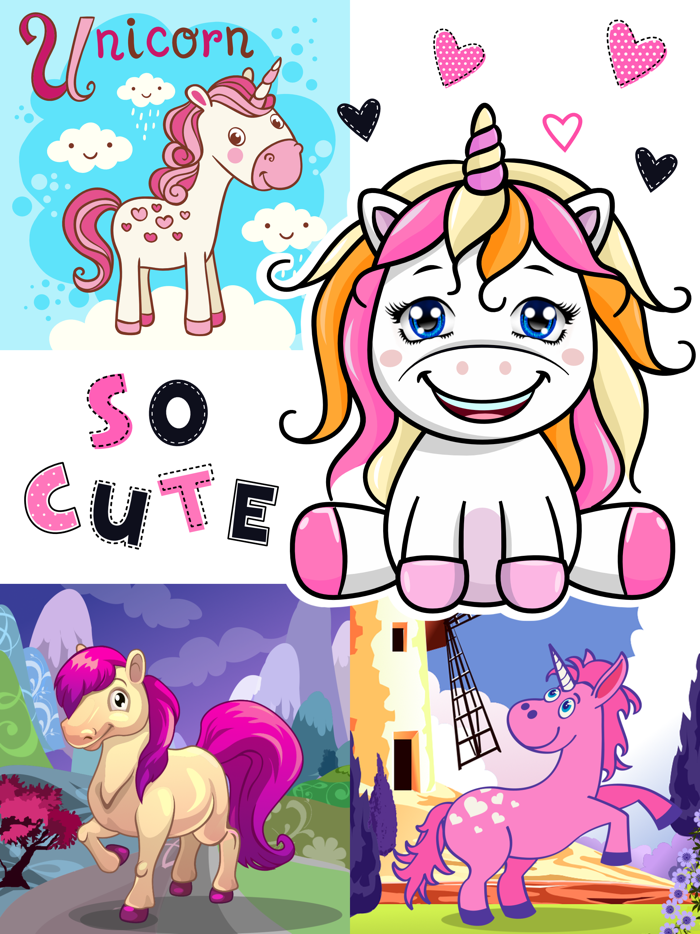 Pony Unicorn Puzzles For Kids