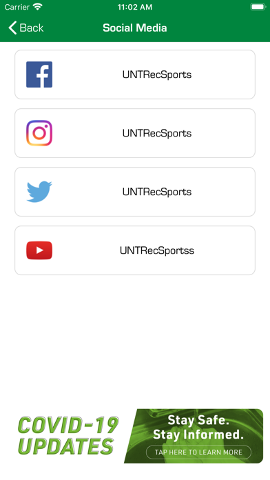 UNT Rec Sports Screenshot