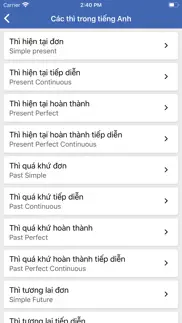 ngữ pháp tiếng anh - bài tập iphone screenshot 2