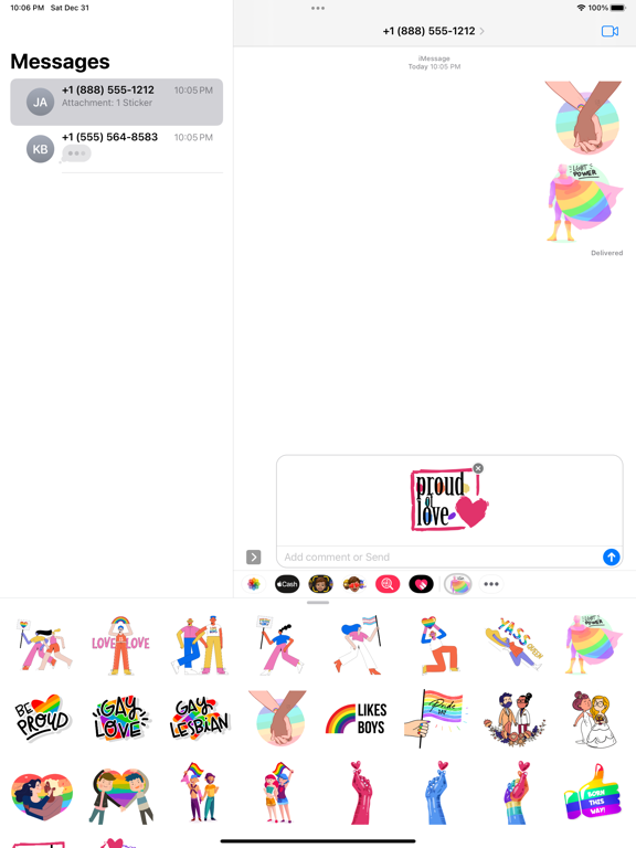 Screenshot #5 pour LGBT Power Stickers
