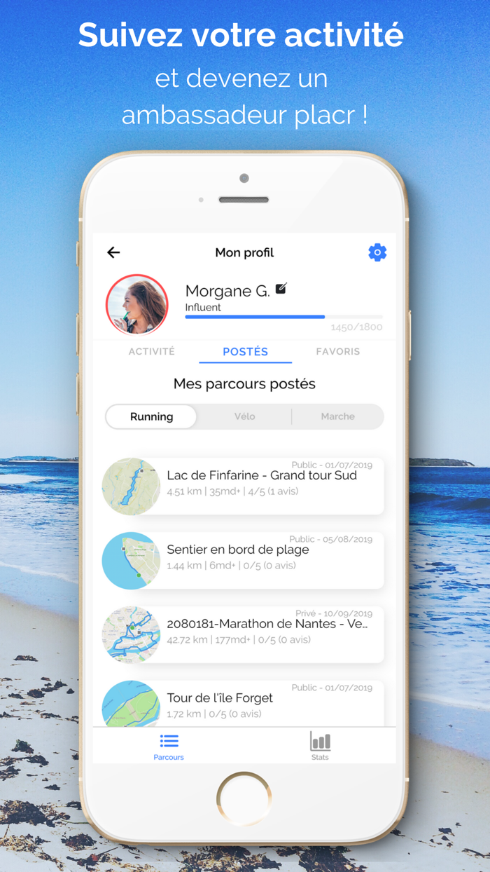 Placr - Parcours Running Vélo
