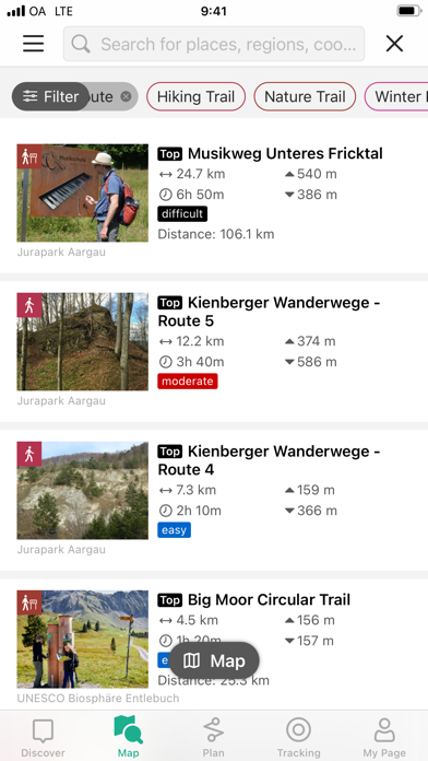 Swiss Parks App Screenshot