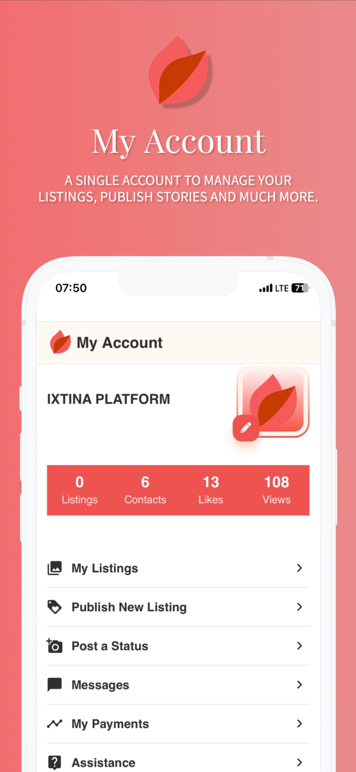 ixtina Buy, Sell  Connect.