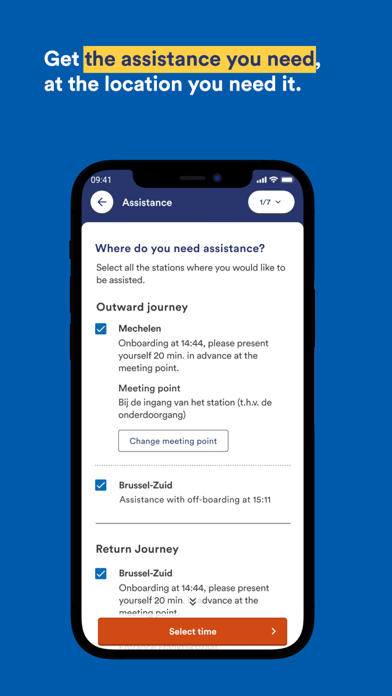 SNCB Assist Screenshot
