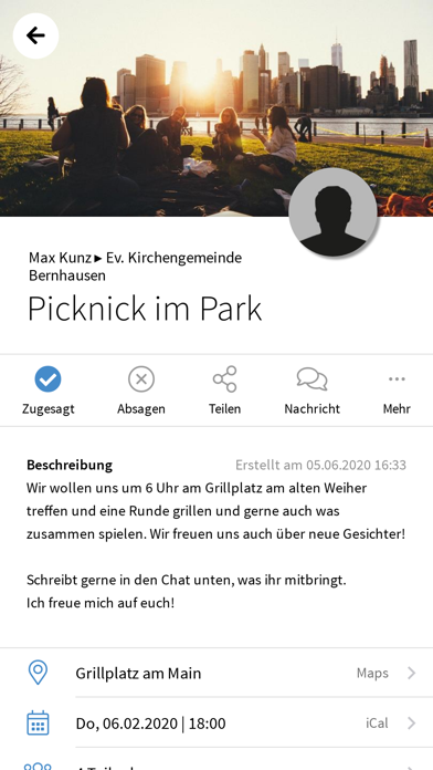 Ev. Kirchengemeinde Bernhausen Screenshot